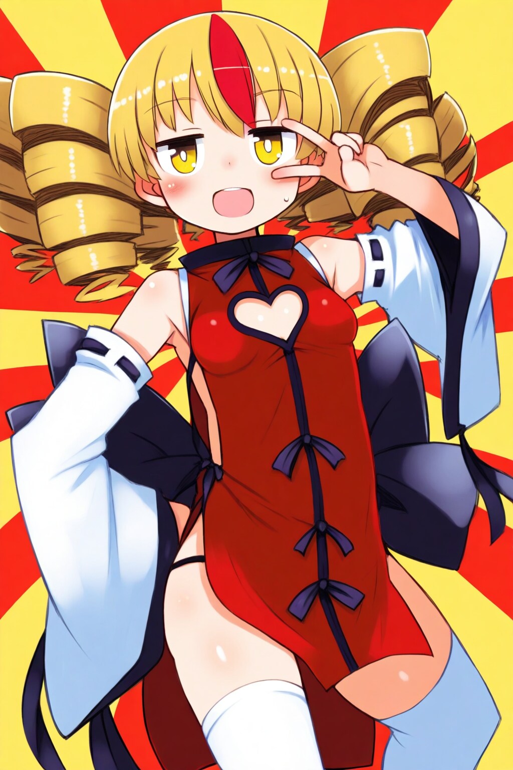 金髪ドリルっ子 | の人気AIイラスト・グラビア