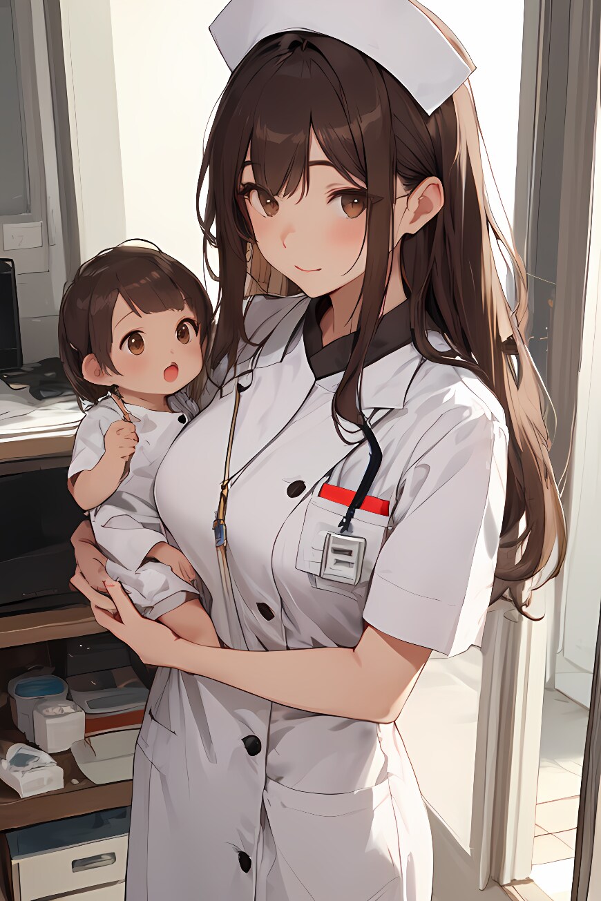かわいい小児科のナース | の人気AIイラスト・グラビア