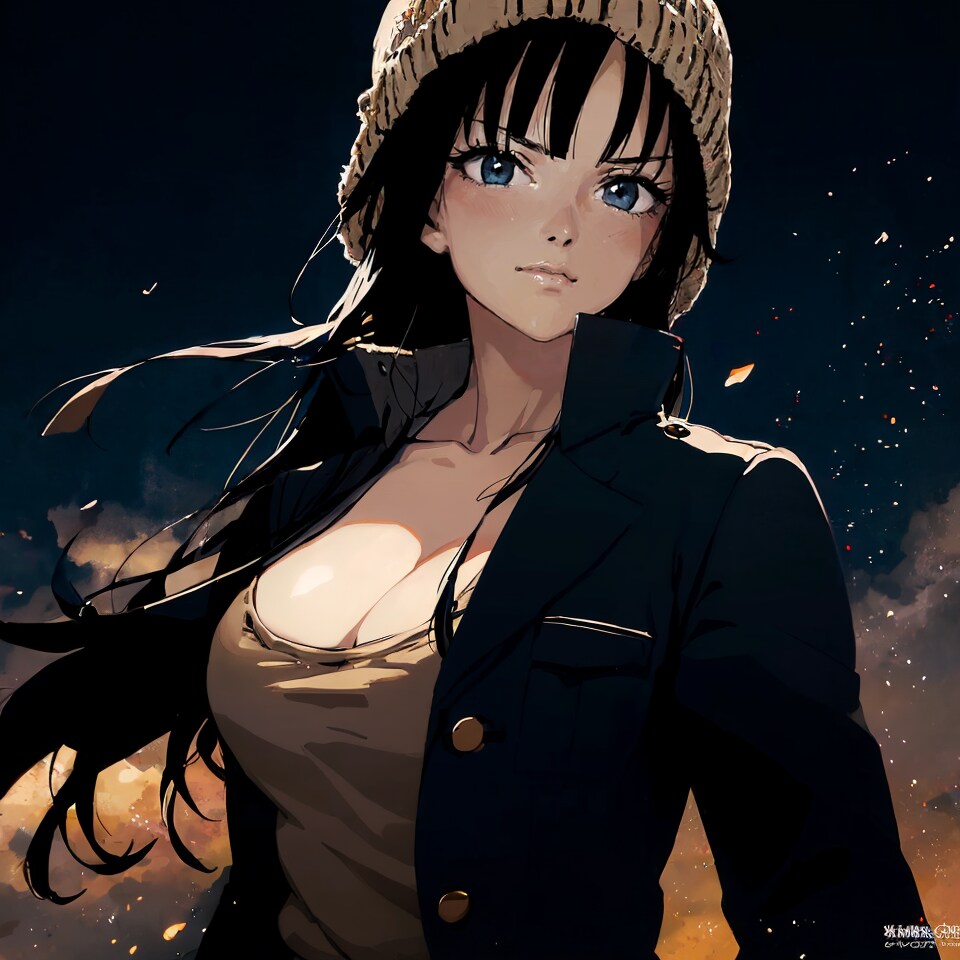 ドラゴンボールに登場するレッドボリン軍の美少女マイがセクシーなニット帽コーデでファッションを楽しむ