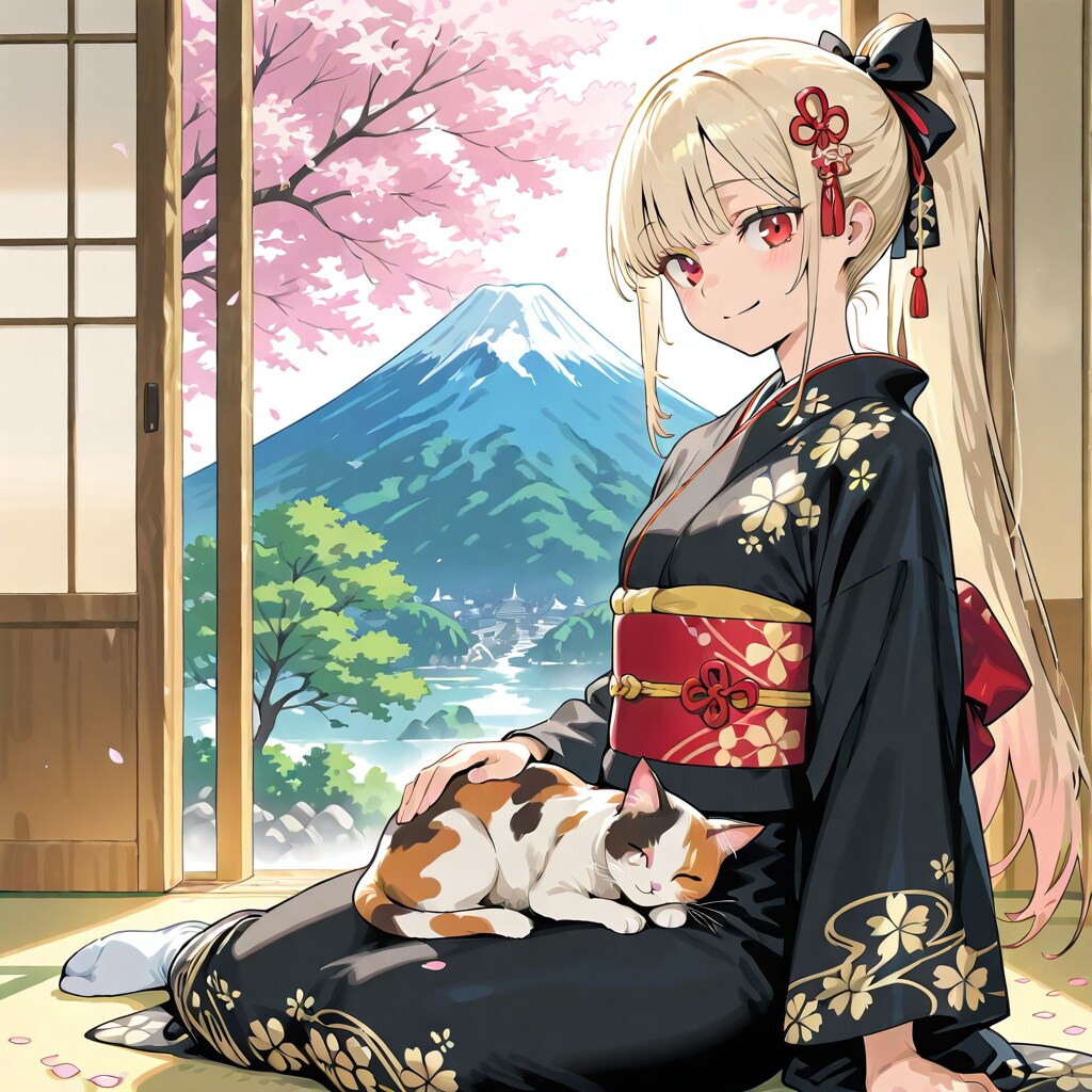 マリンと三毛猫