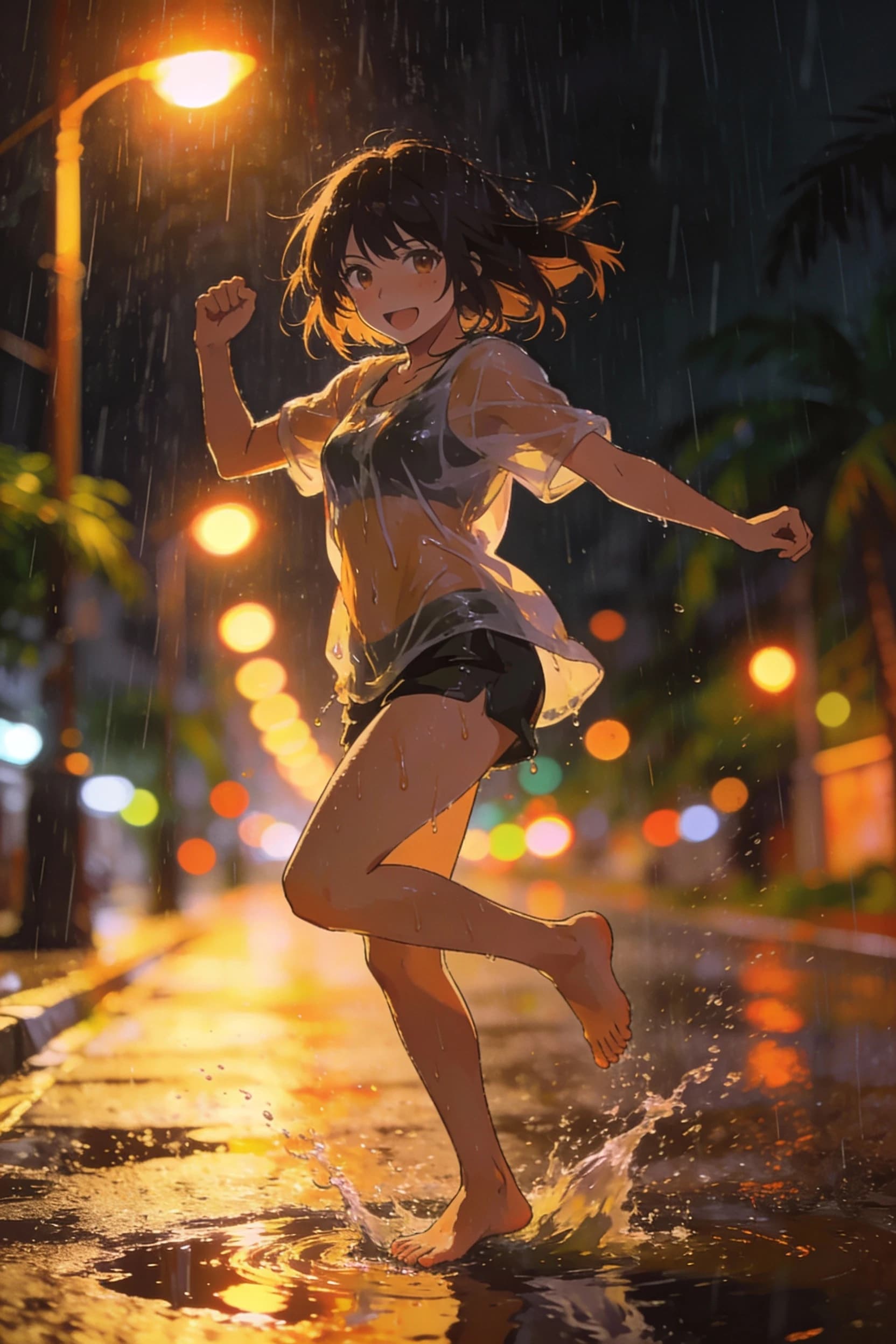 びしょびしょでも踊るのって楽しい！