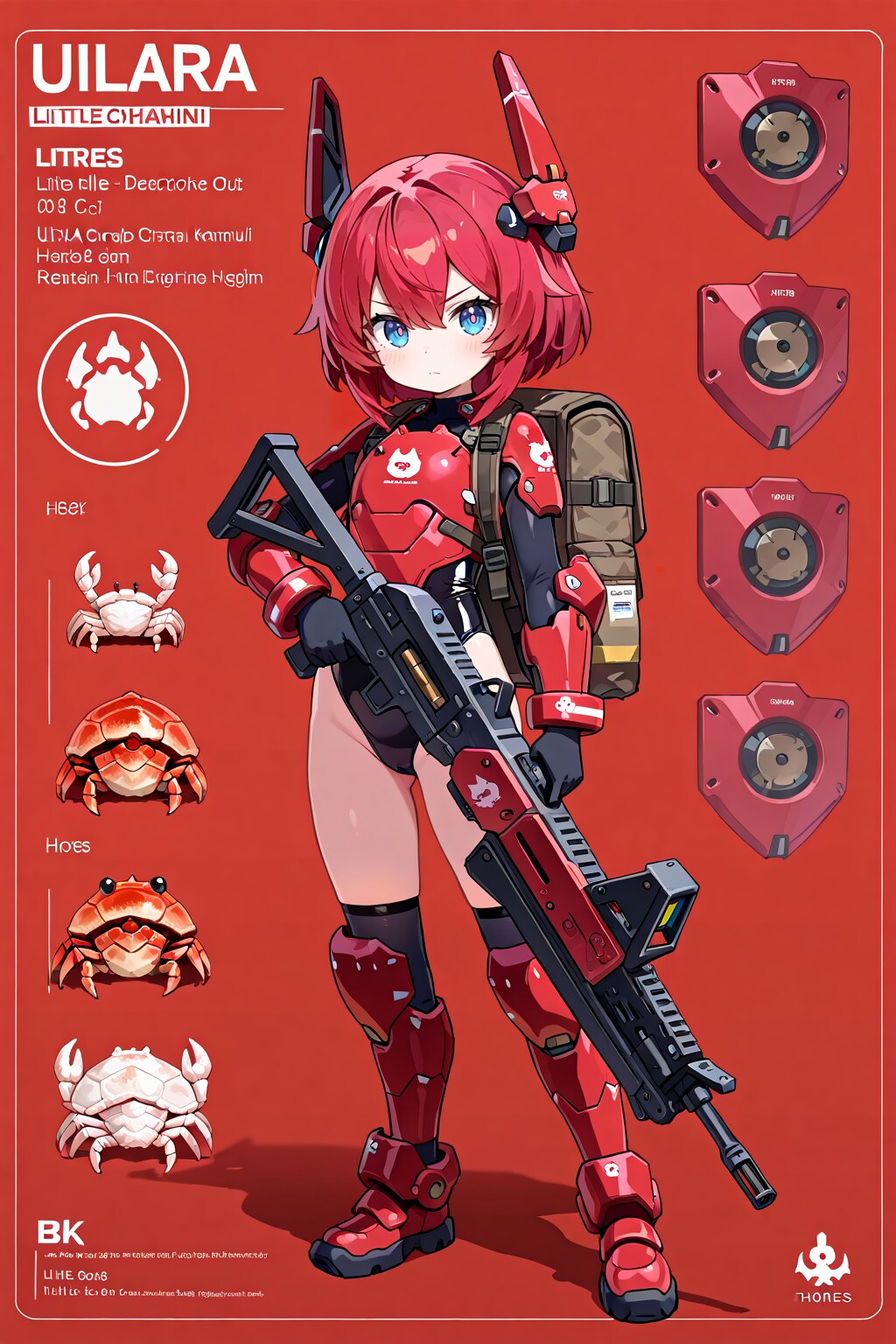 【設定資料】ＳＦさるかに合戦・装甲蟹兵クラブス・クラブメス兵（ソトコ）