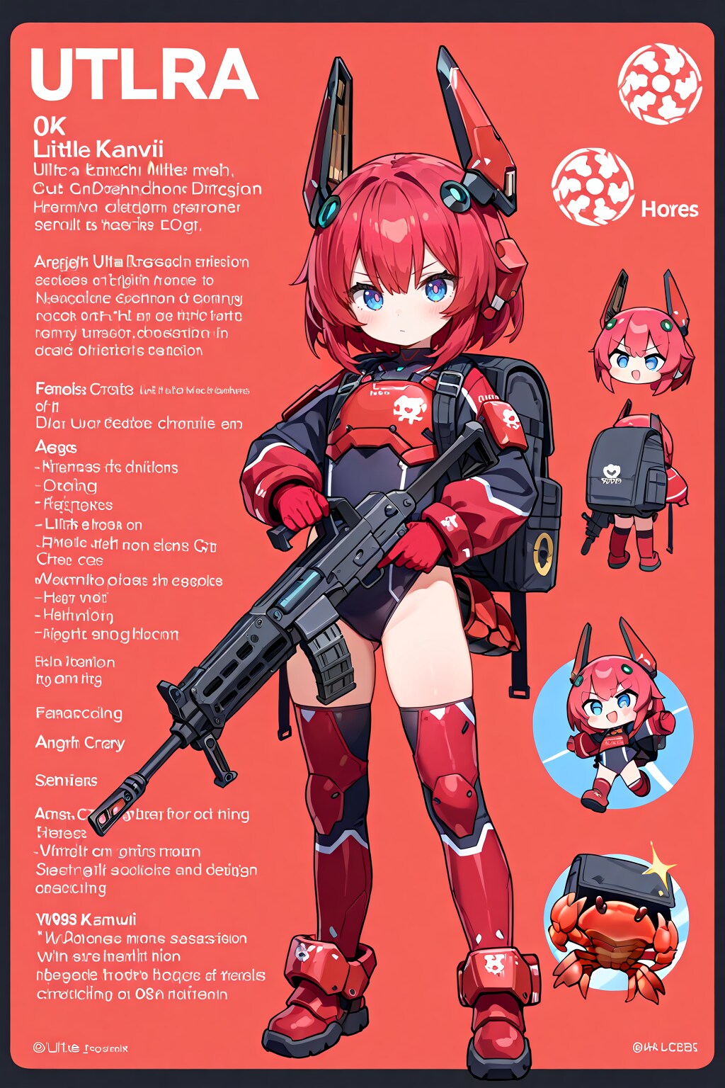 【設定資料】ＳＦさるかに合戦・装甲蟹兵クラブス・クラブメス兵（ソトコ）