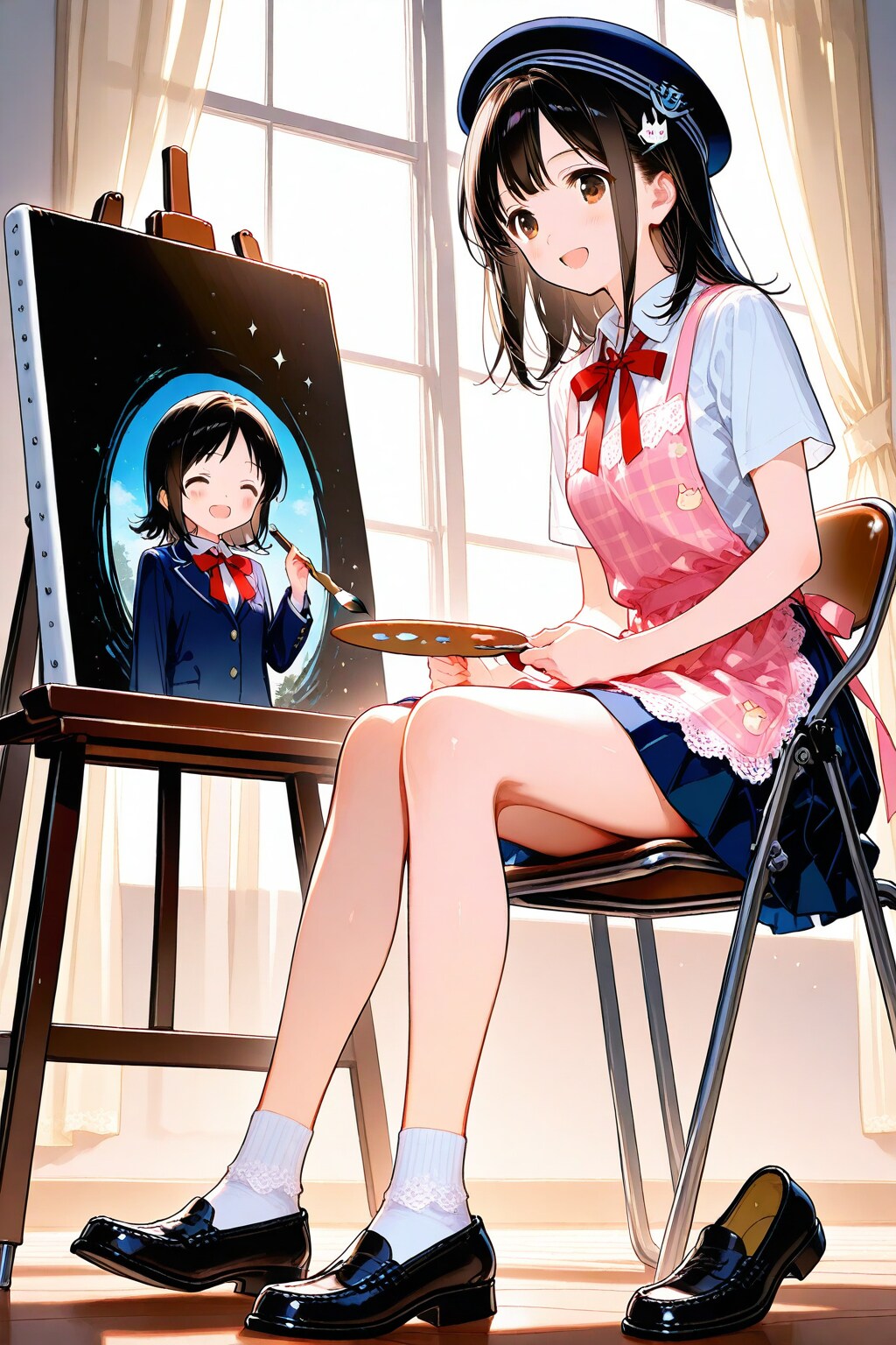 学校で美術の時間