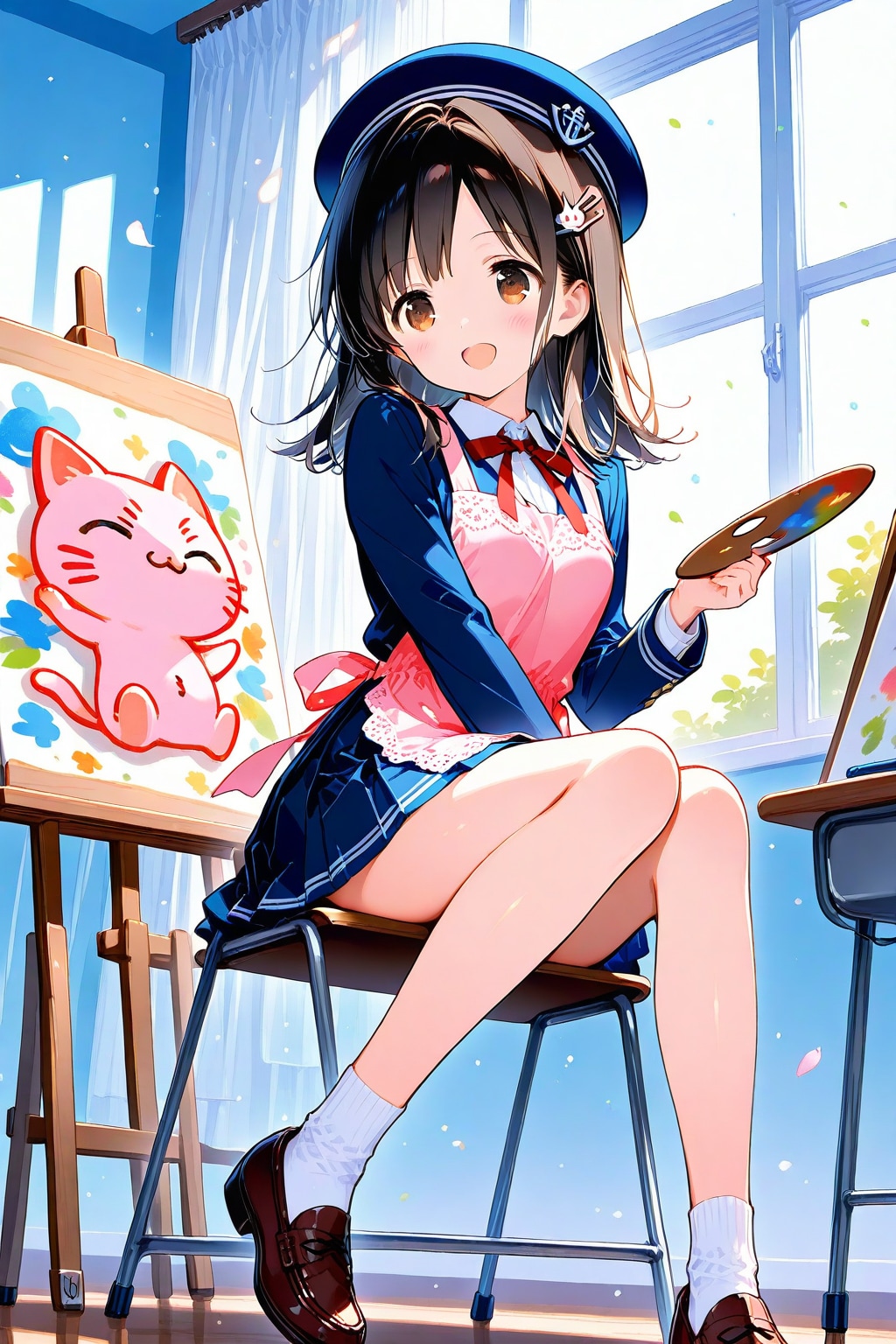 学校で美術の時間