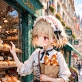 walking along a cobblestone shopping street 4枚目