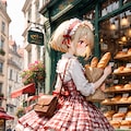 walking along a cobblestone shopping street 3枚目