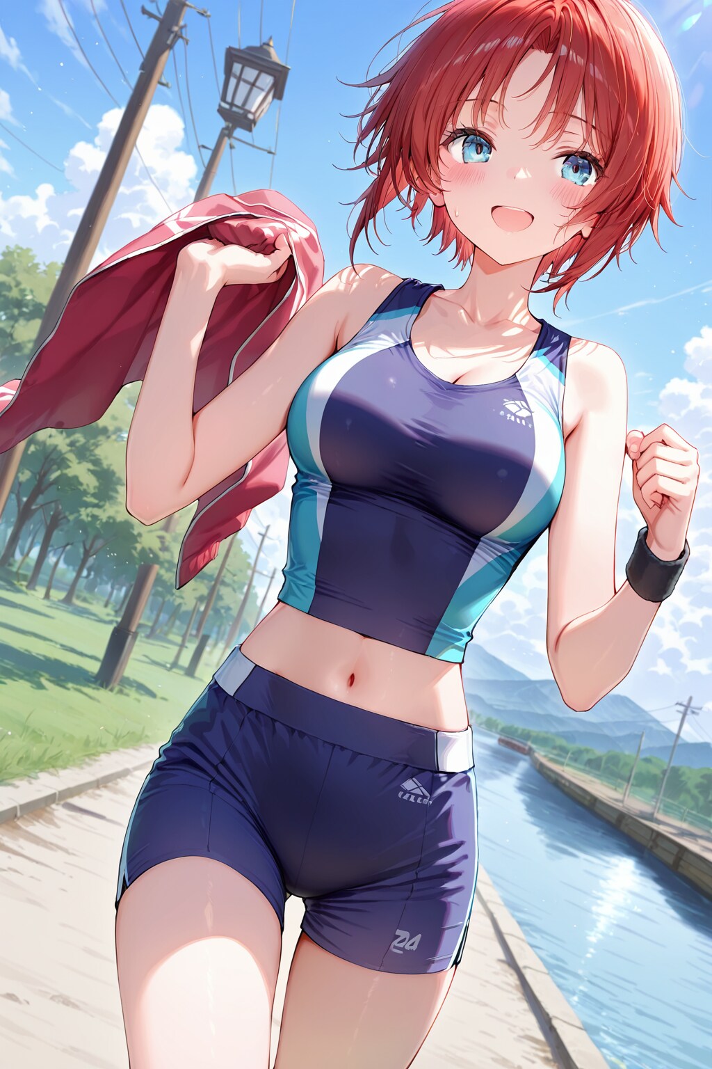 ジョギング中
