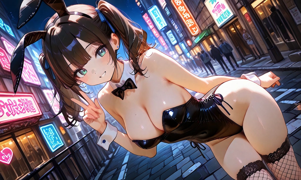 夜のバニーガール