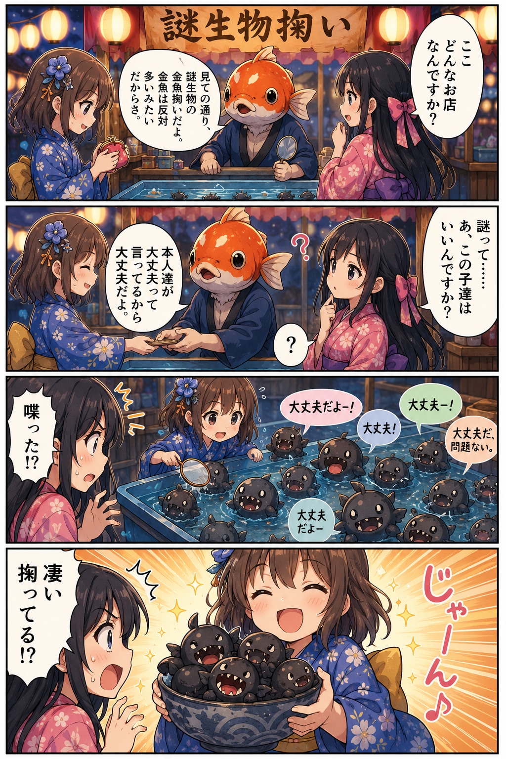 謎生物掬い