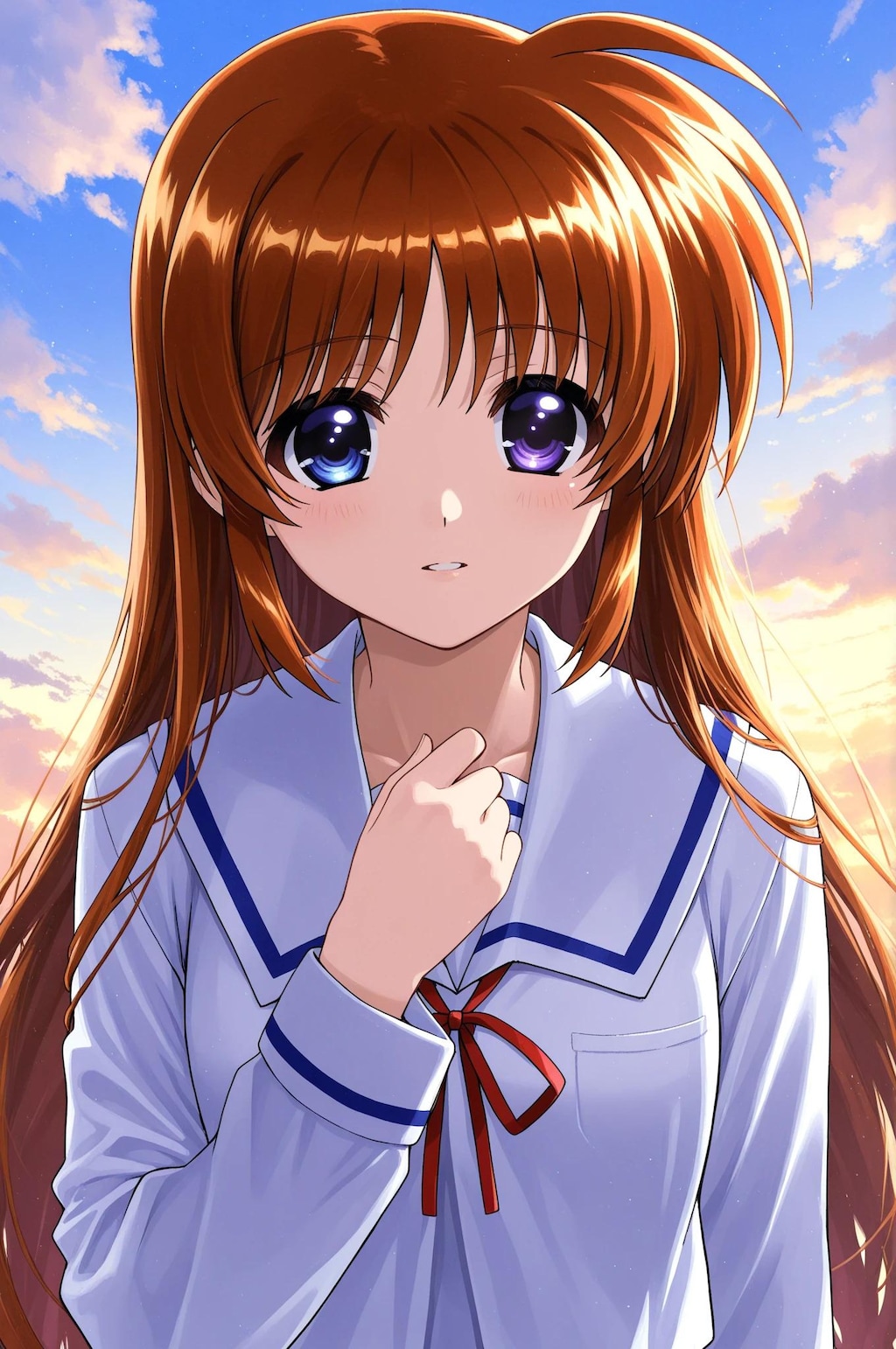 なのは➡　夕日がきれい・・・