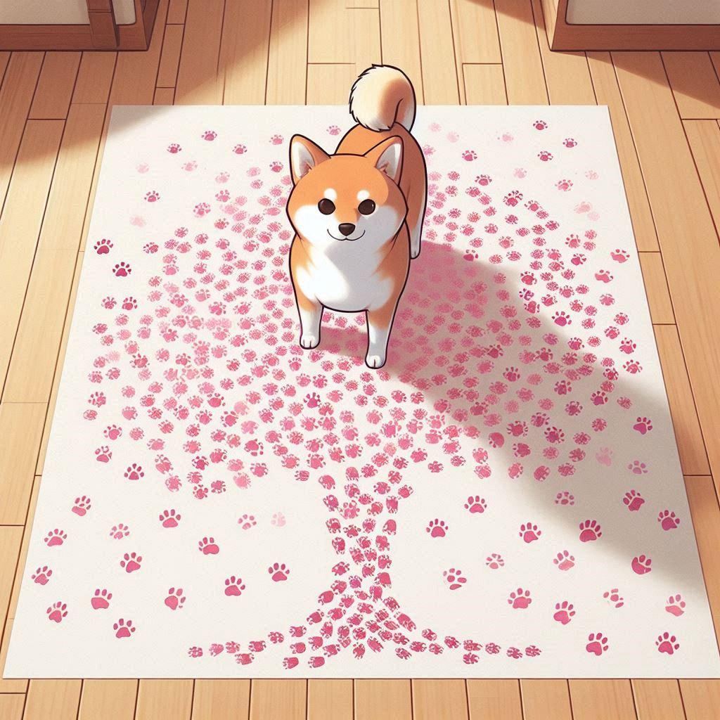 柴犬と桜 | の人気AIイラスト・グラビア
