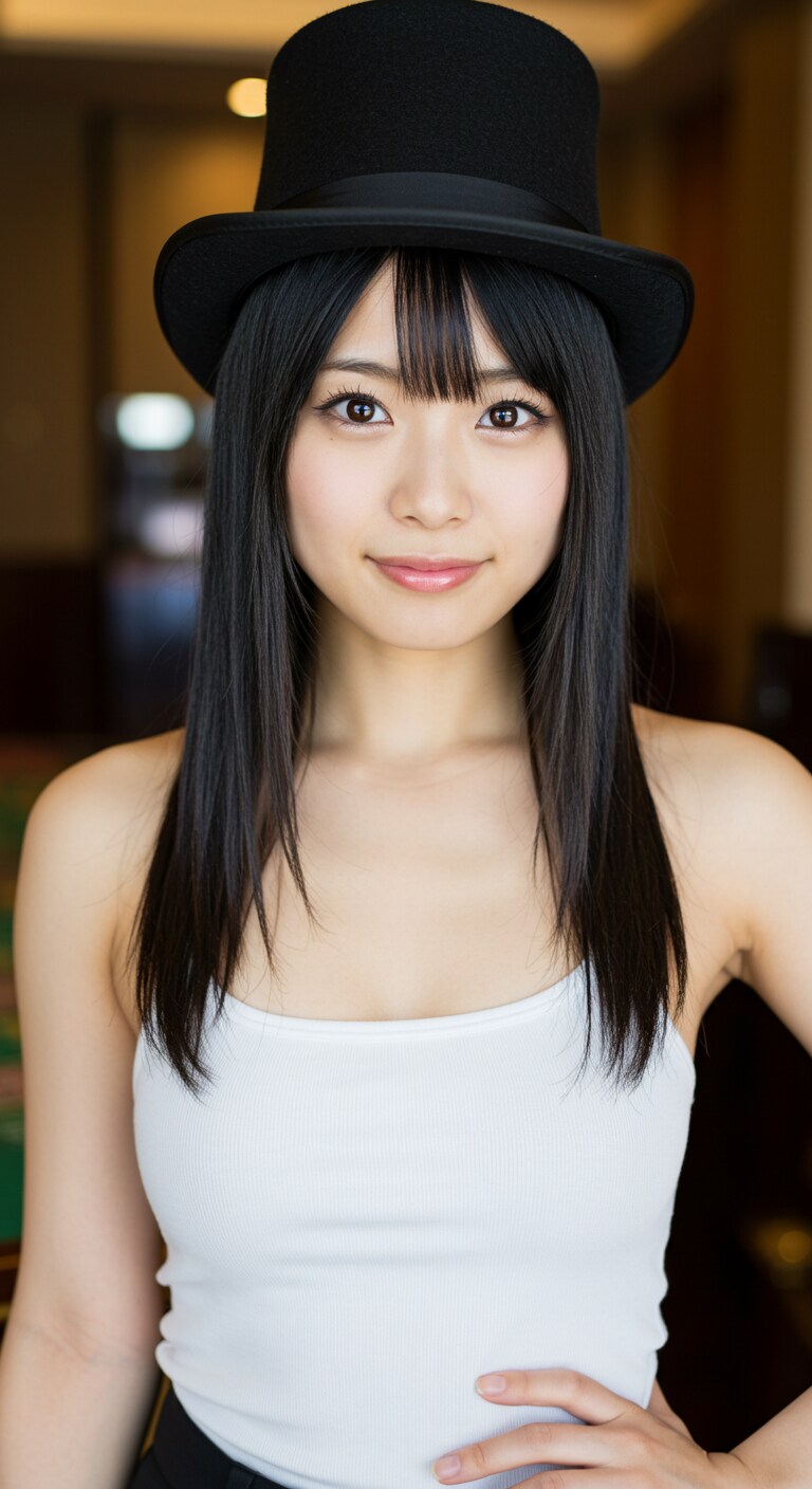 リアルかっこかわいいダンサーのカジノディーラー