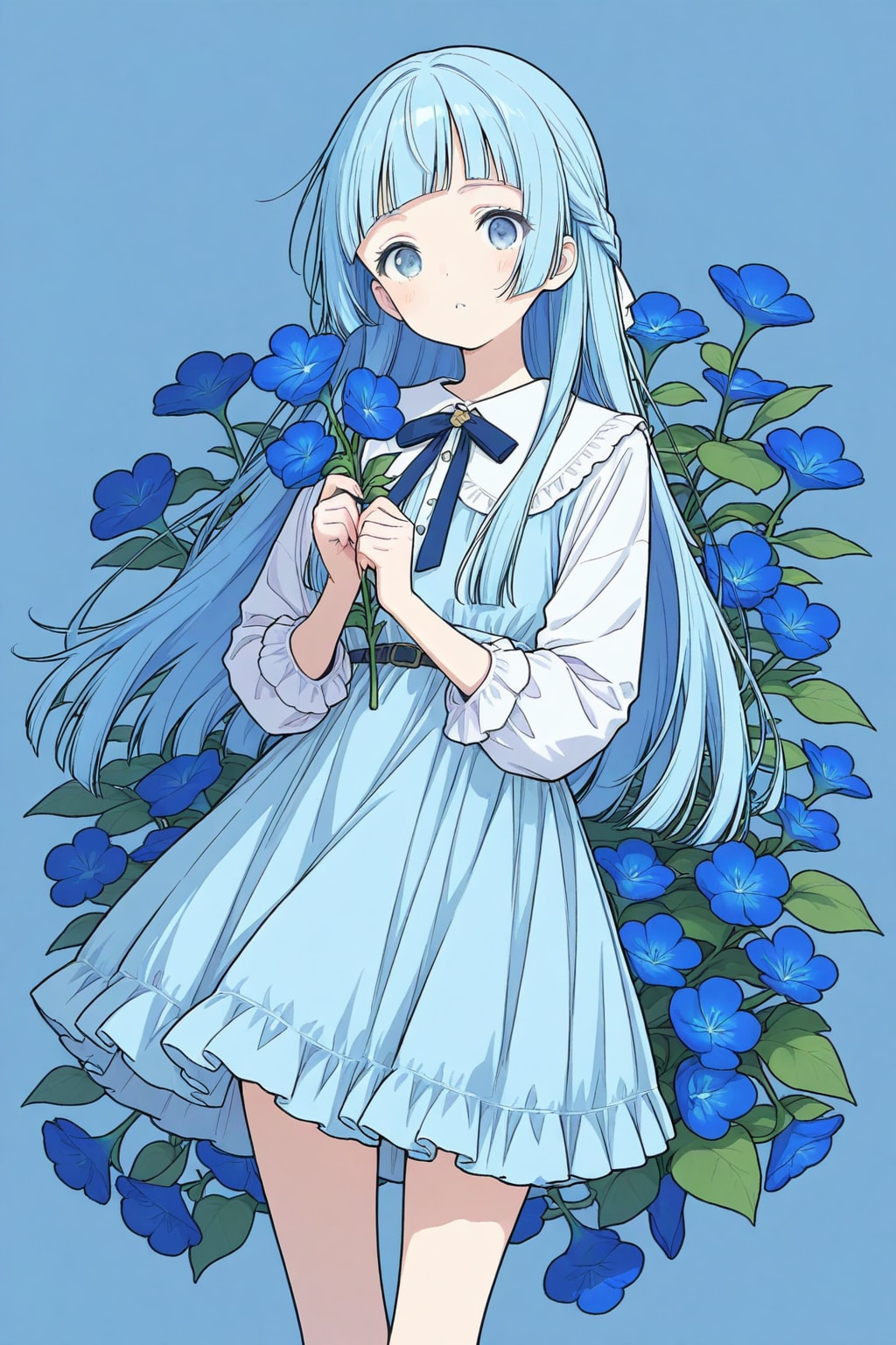 青 | の人気AIイラスト・グラビア