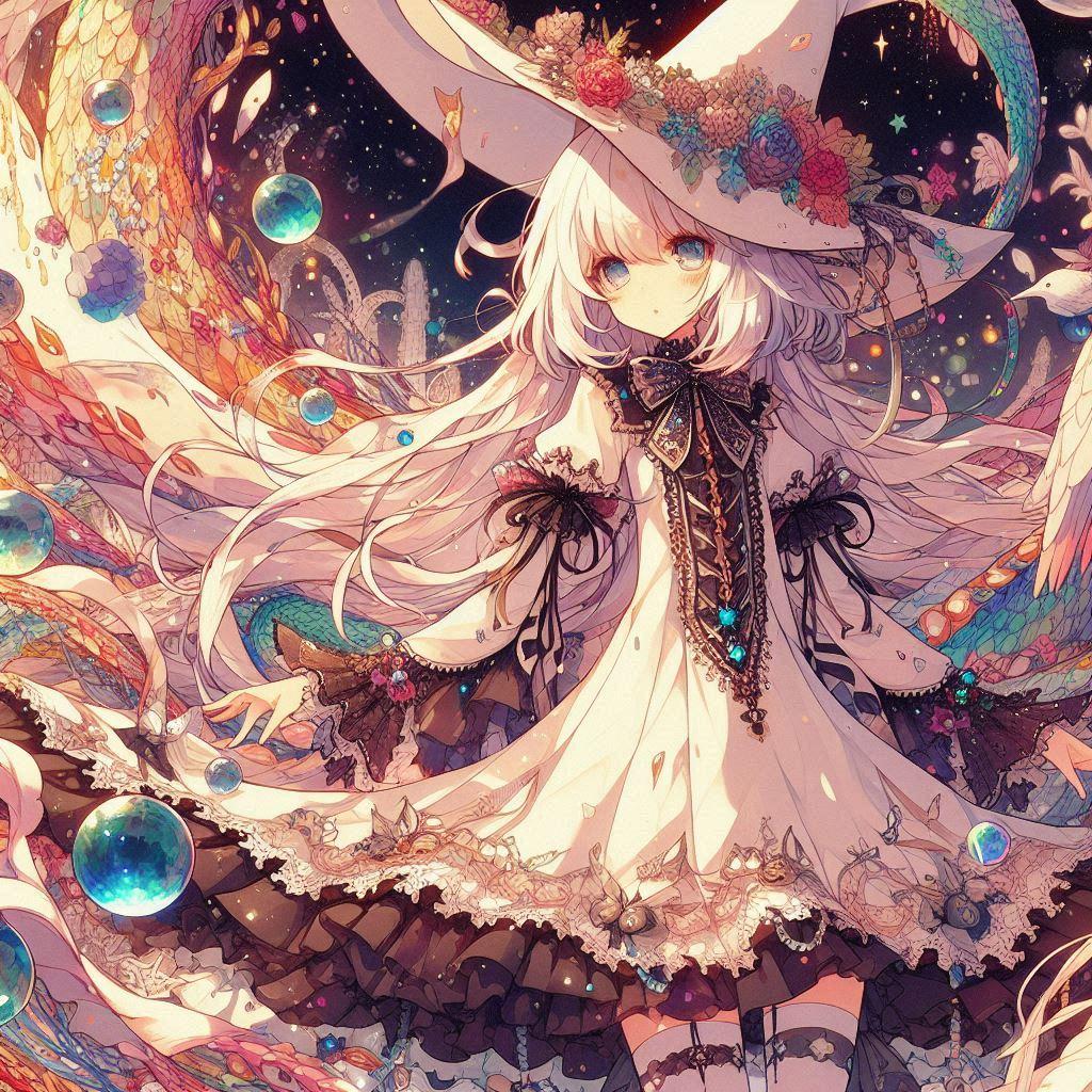 白髪の可愛い女の子【246】