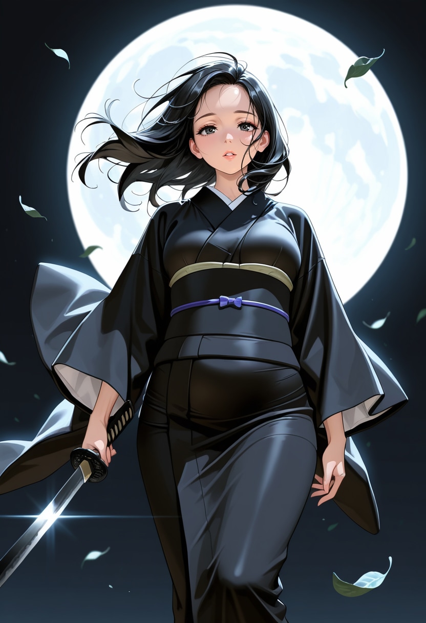 喪服と刀