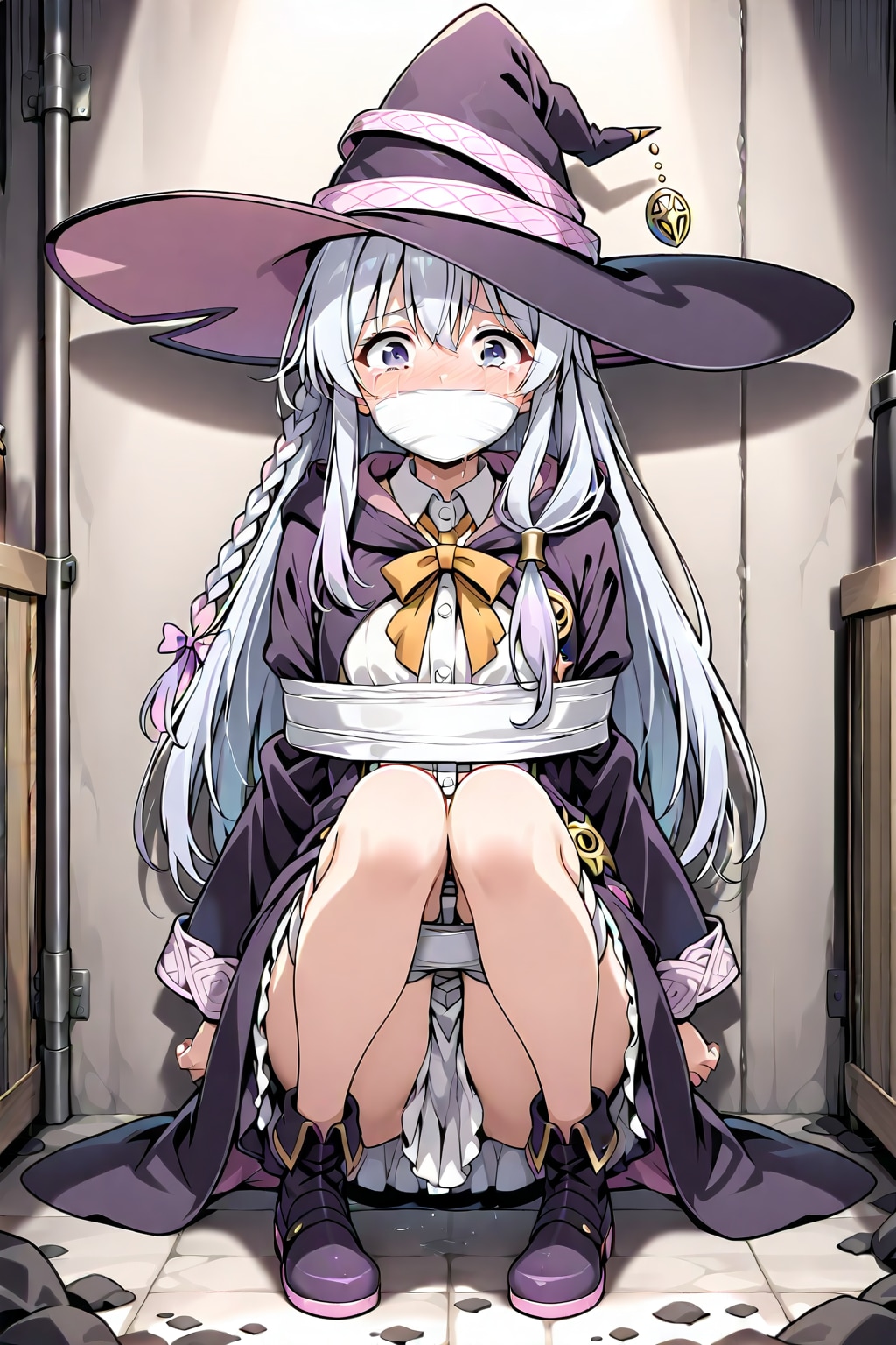 誘拐されて泣きながら怯えている美しい魔女は誰でしょう？……そう、私です…。