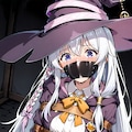 誘拐されて泣きながら怯えている美しい魔女は誰でしょう？……そう、私です…。 5枚目