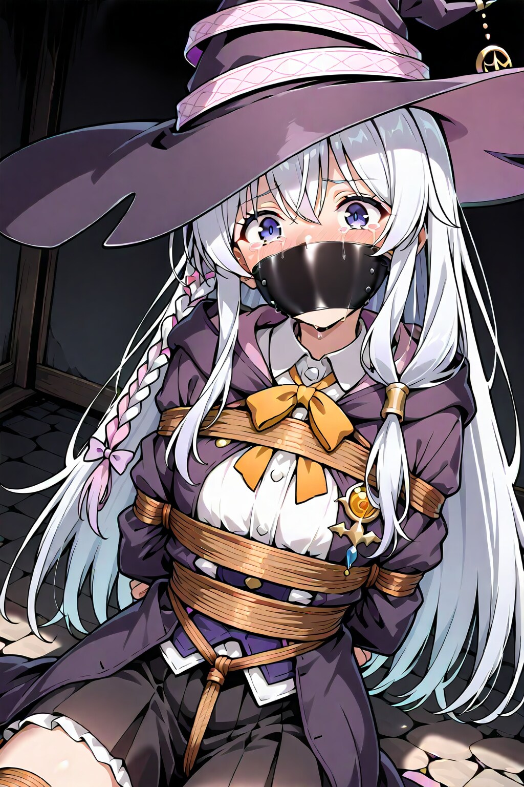 誘拐されて泣きながら怯えている美しい魔女は誰でしょう？……そう、私です…。