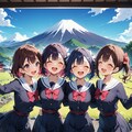 富士山に皆で 3枚目