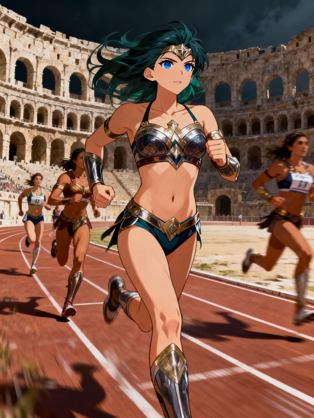 競技中のアマゾネス騎士団