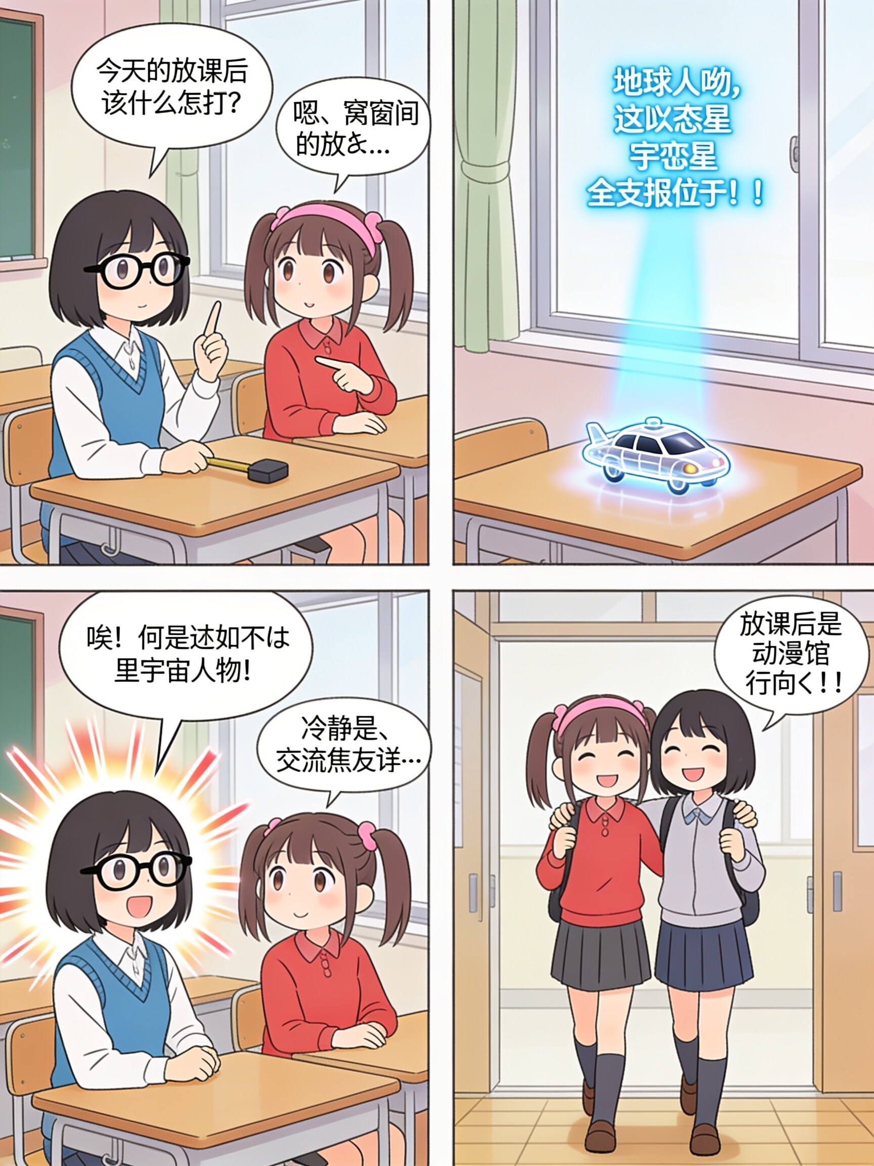 漫画風ガールズ