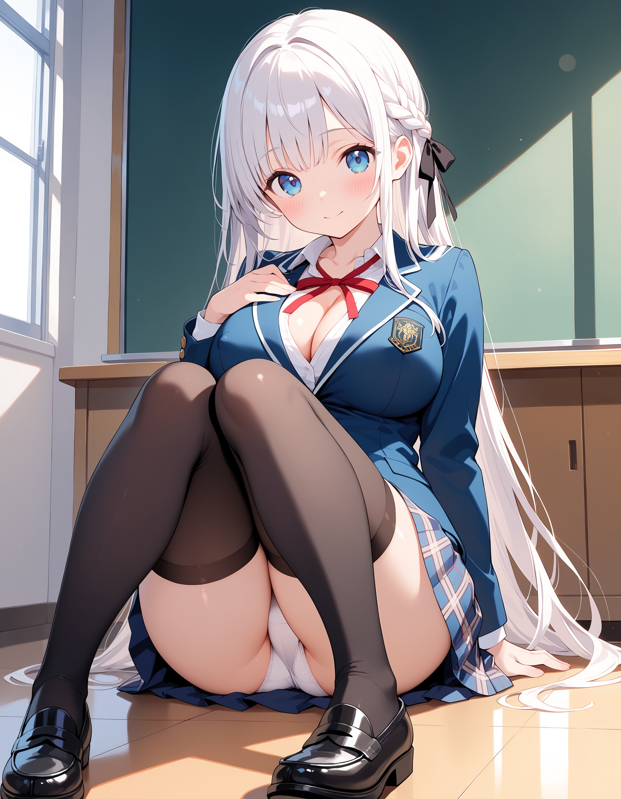ブレザー制服JK♪・・・なんか目付きやらしいよ？♡