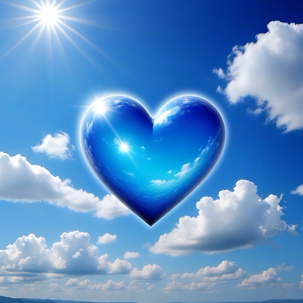 青空とハート