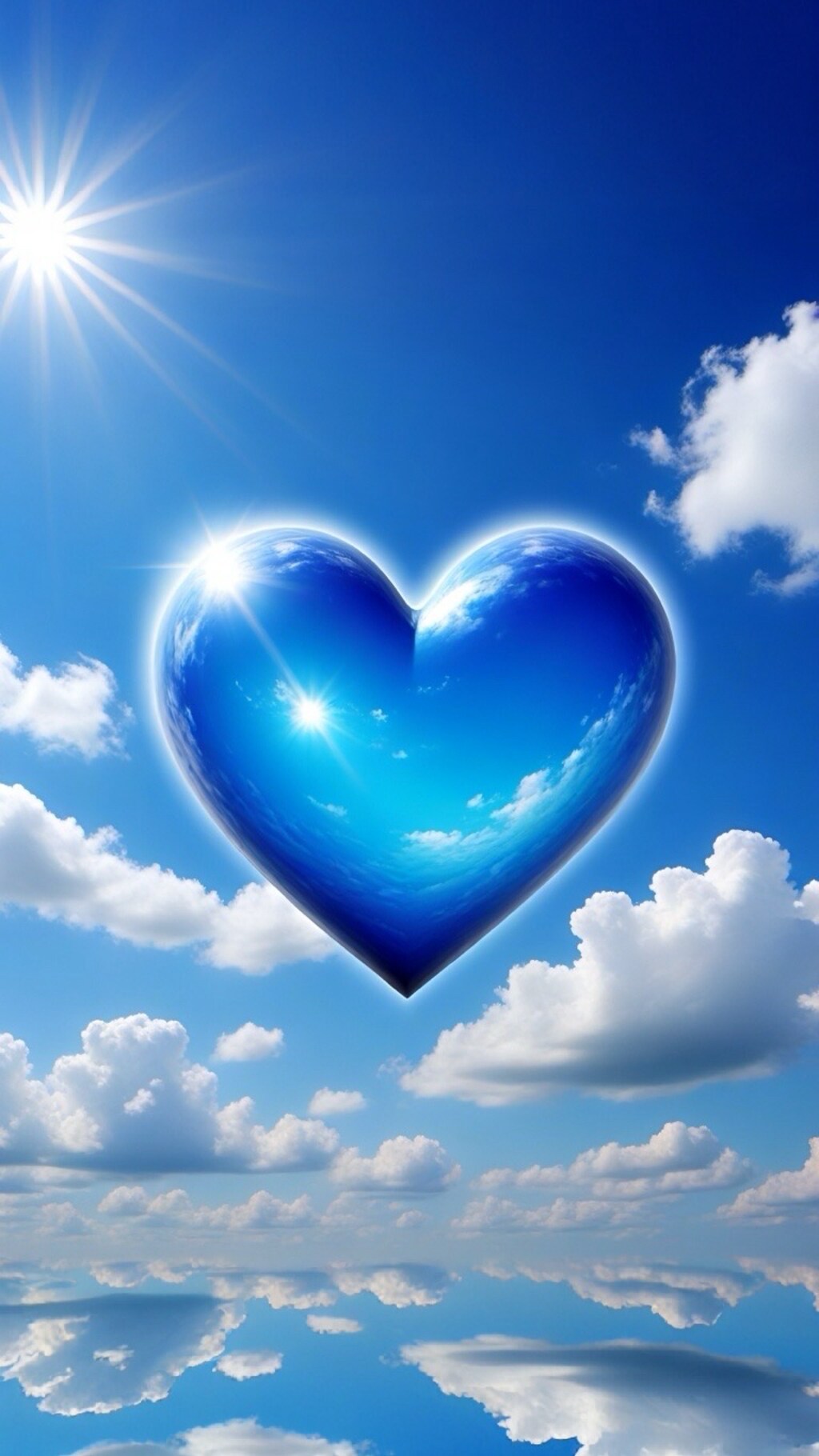 青空とハート