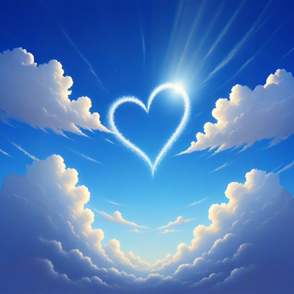 青空とハート