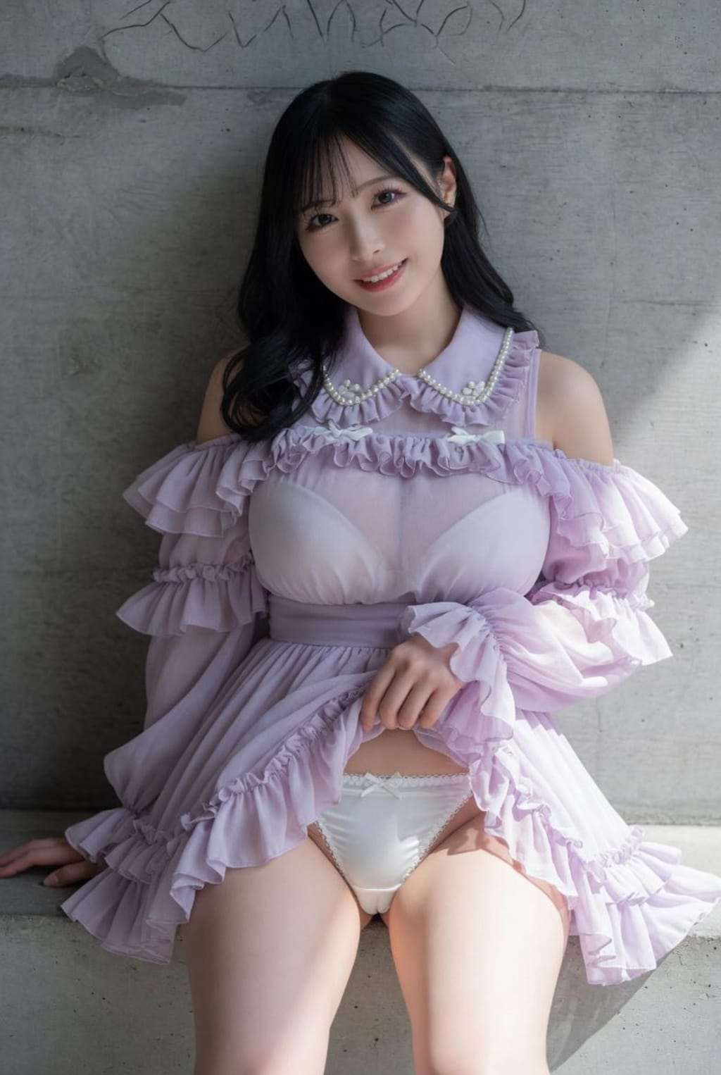 坂道系アイドルのパンチラ姿