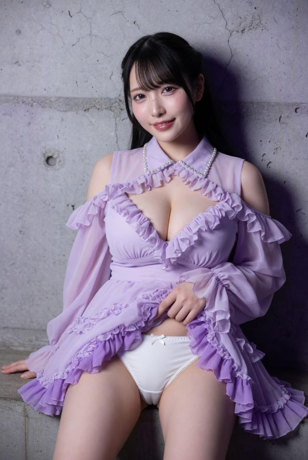 坂道系アイドルのパンチラ姿