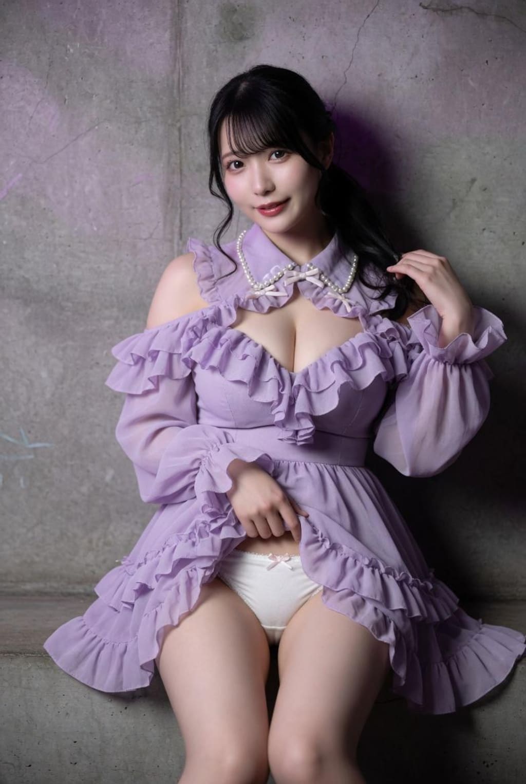 坂道系アイドルのパンチラ姿