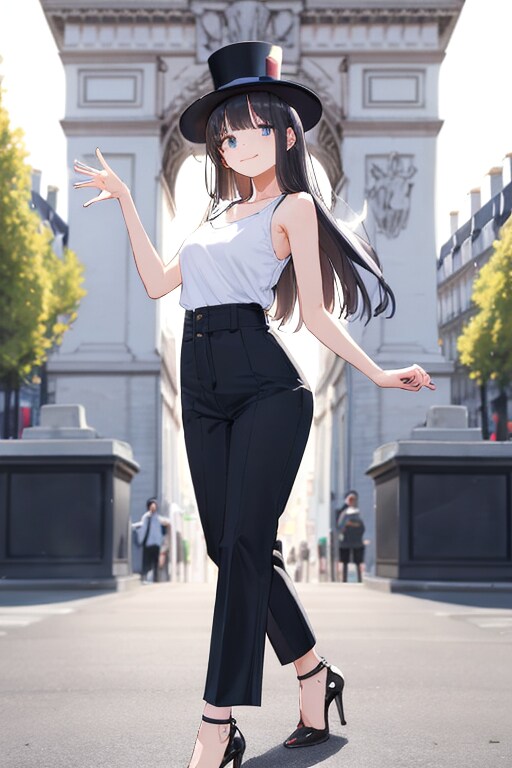 かっこかわいいダンサー白鳥英美梨　パリ・凱旋門前でダンス！