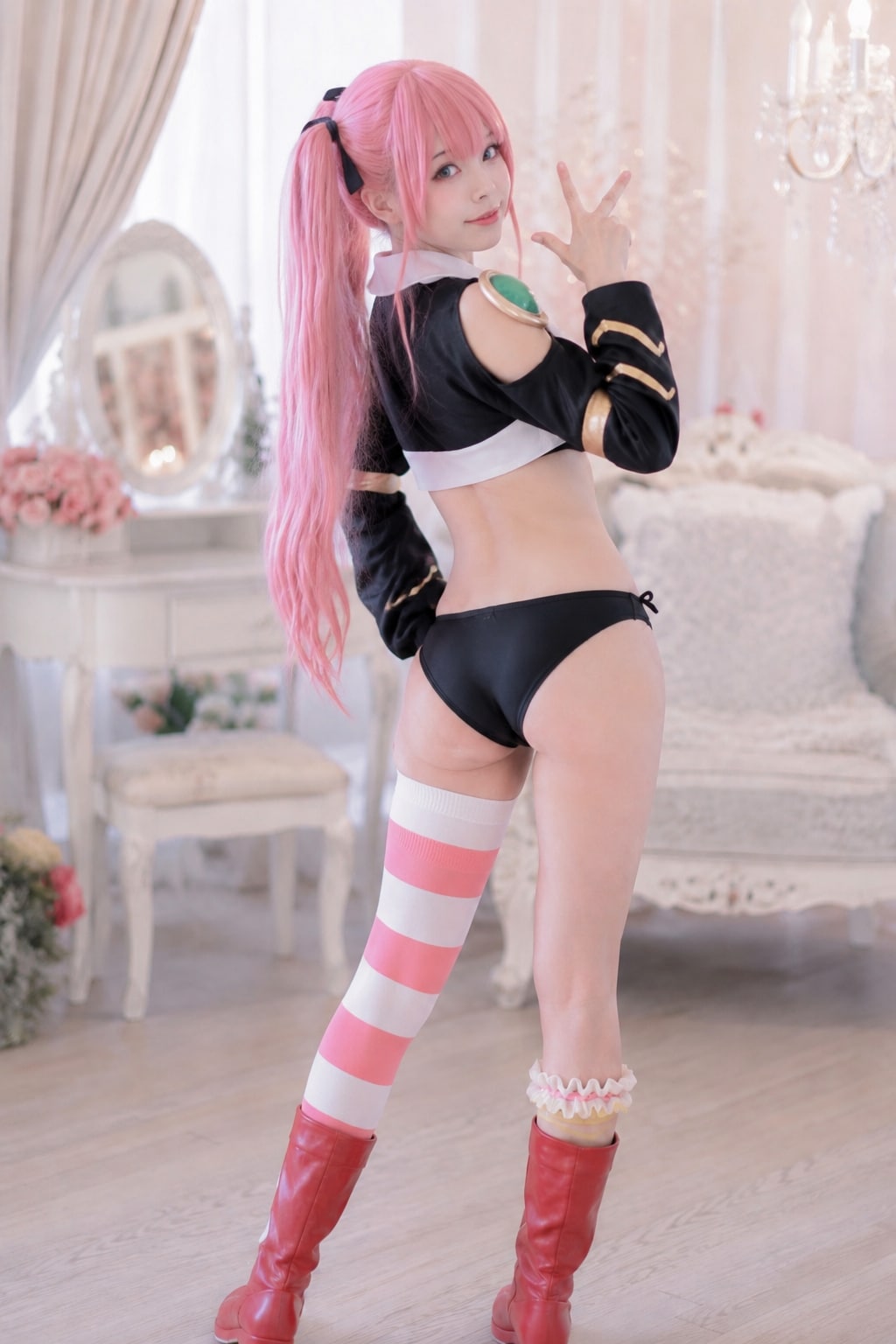 転生したらスライムだった件 ミリムのコスプレ バックショット