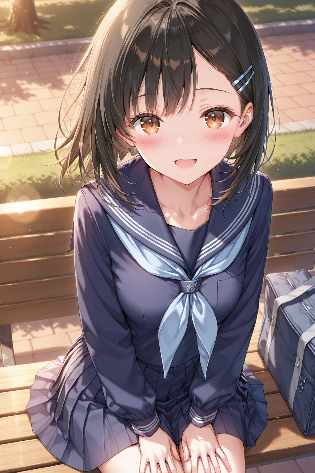 公園のアシメちゃん✨