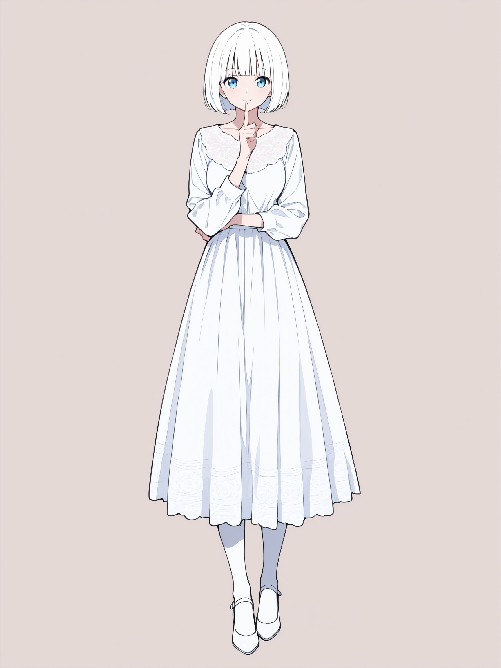 ロングスカート愛好家さんちの白髪光莉ちゃん