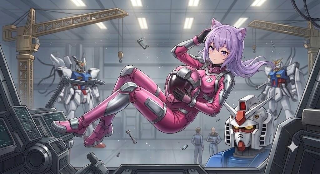 MSへ乗り込むパイロットスーツのシス