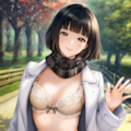 コートの下は… 4枚目