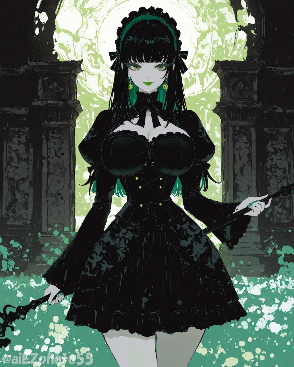 翠と黒の貴婦人