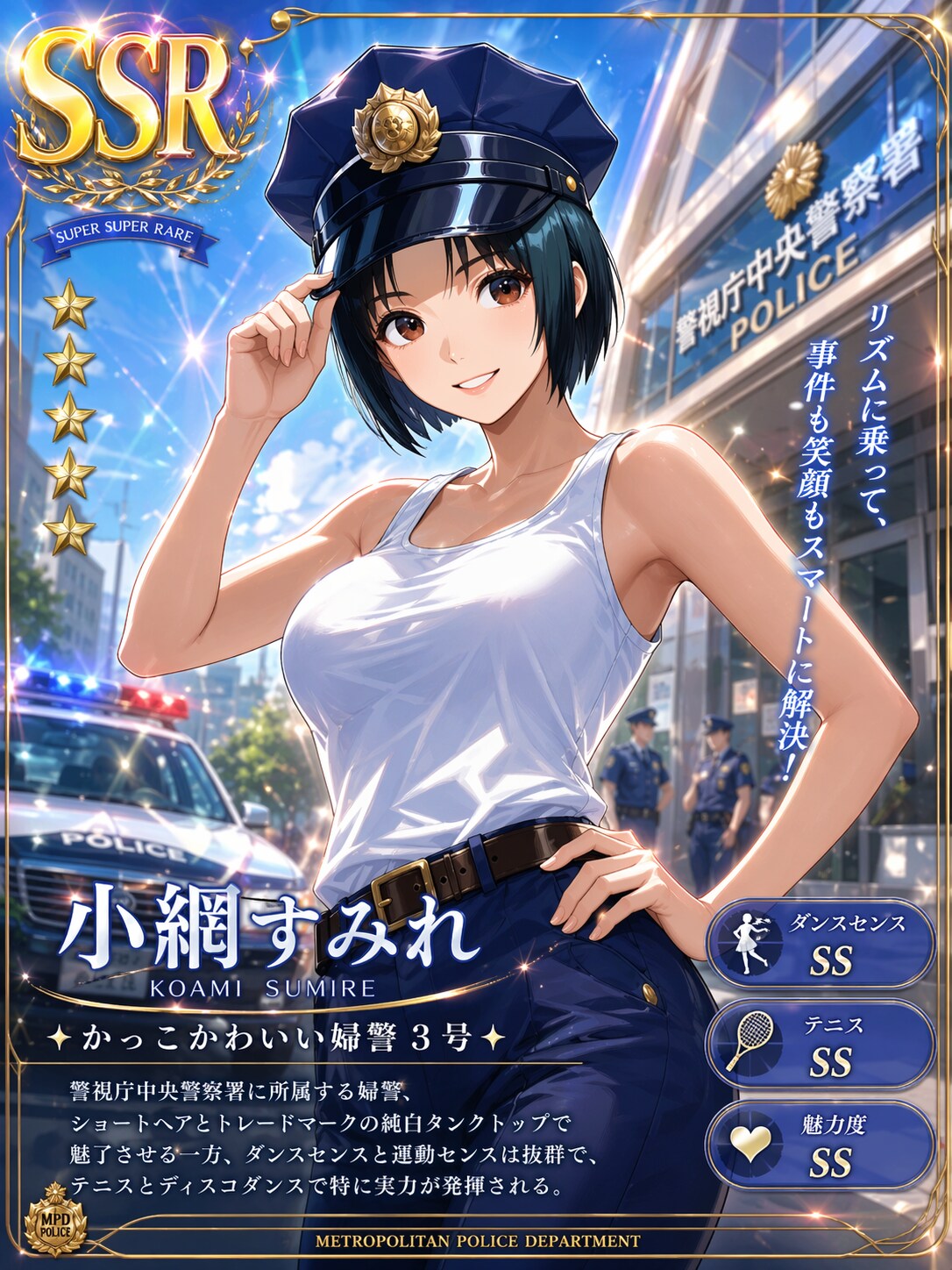 かっこかわいい婦警小網すみれのSSRカード
