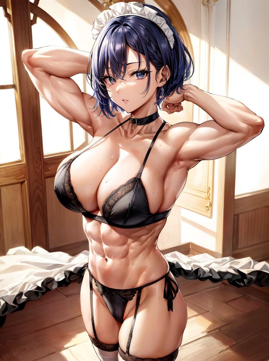 筋肉メイド04