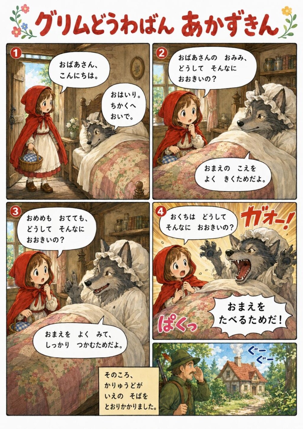 グリム童話版　赤ずきん