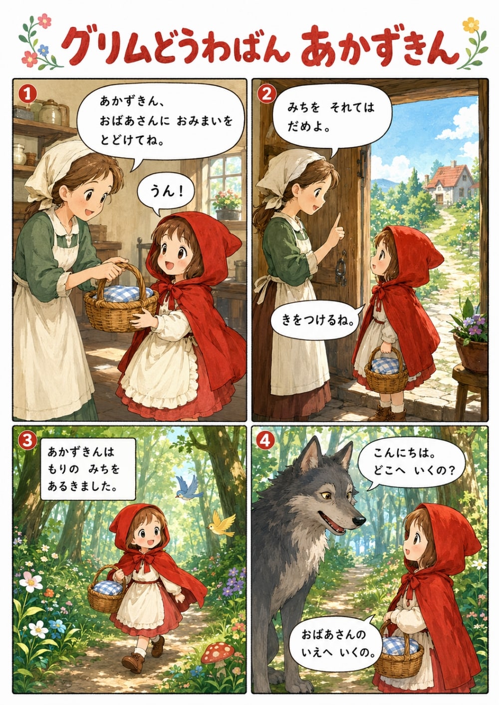 グリム童話版　赤ずきん