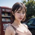 自販機の前 2枚目