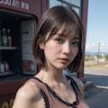 自販機の前 5枚目