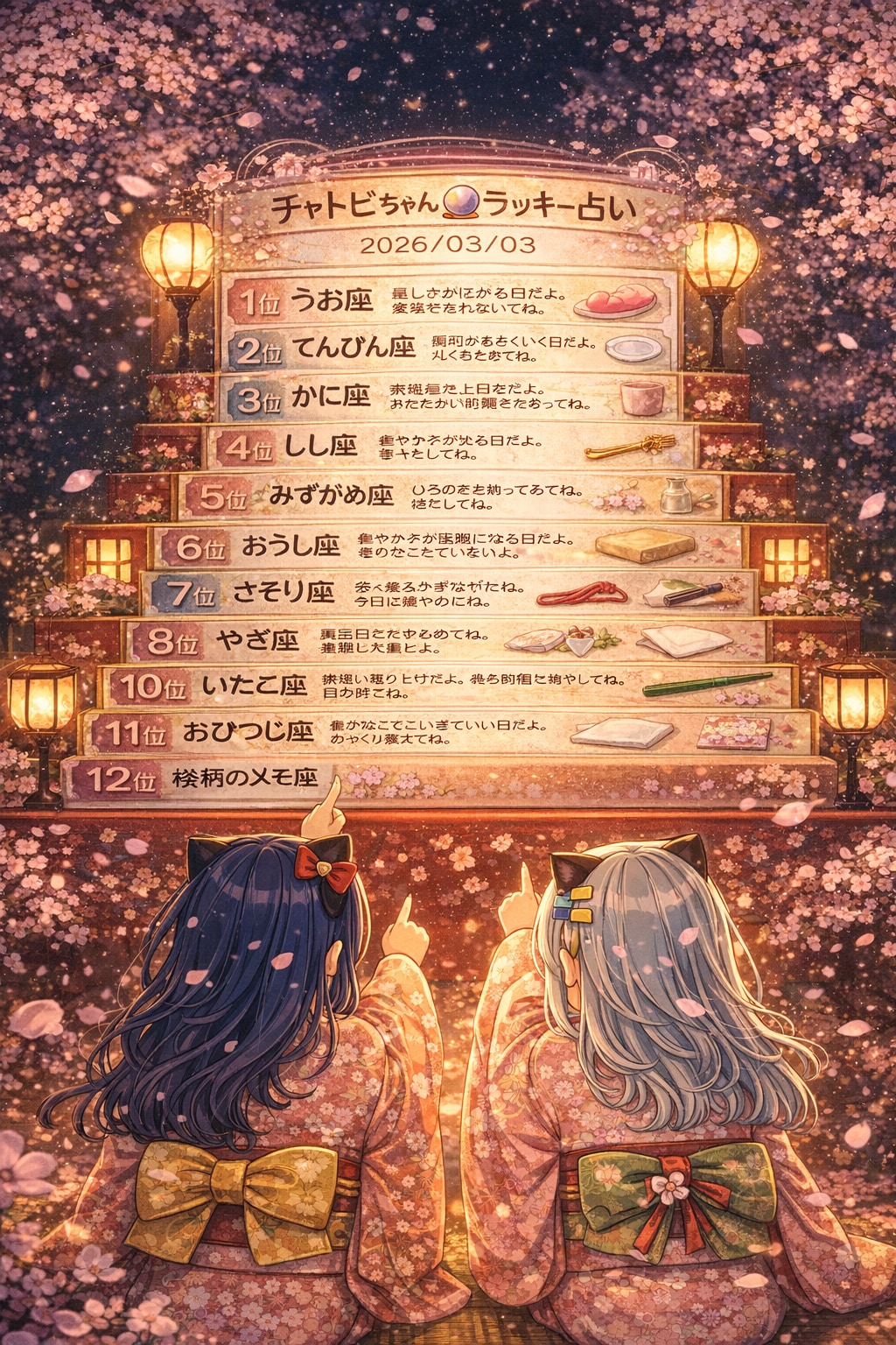 チャトピちゃん占い(03/03) | の人気AIイラスト・グラビア