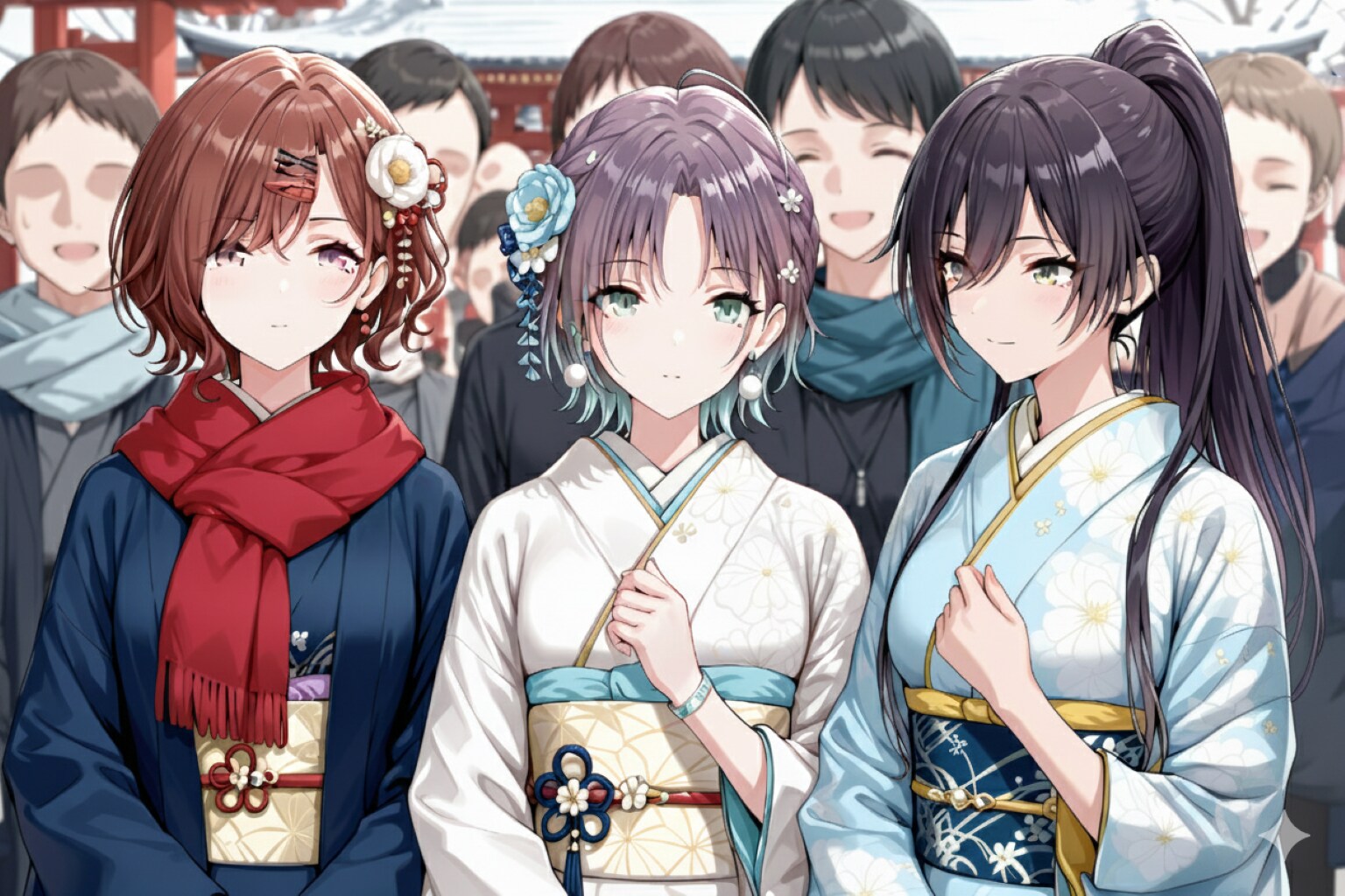 ２０２６年、あけましておめでとうございます。ー樋口円香 & 朝倉透 & 白瀬咲夜ー
