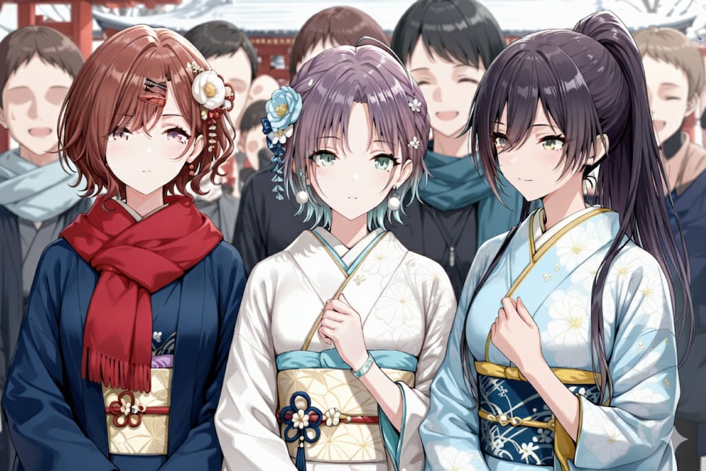 ２０２６年、あけましておめでとうございます。ー樋口円香 & 朝倉透 & 白瀬咲夜ー