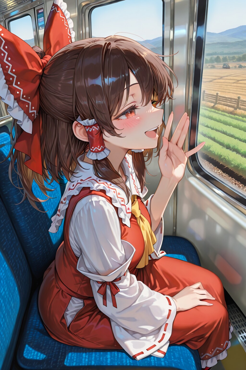霊夢と電車の旅
